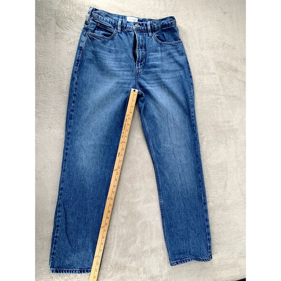 Frame High & Tight Straight Jeans Women’s 29 Blue High Rise Cotton Denim - Picture 11 of 13